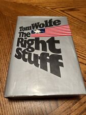 RARE Tom Wolfe The Right Stuff First Edition with JSA Jim Louvell signed BP picture
