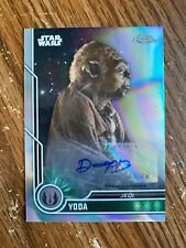 2023 Topps Chrome Star Wars Yoda Auto Refractor Deep Roy picture