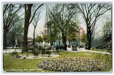 c1910's Grand Circus Park Garden Detroit Michigan MI Vintage Unposted Postcard picture