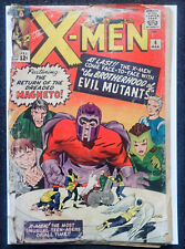 X-MEN #4 💥 COMPLETE and UNRESTORED💥 1st Scarlet Witch Quicksilver 1964 Magneto picture