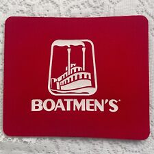 VINTAGE BOATMEN'S BANK RED COMPUTER MOUSE PAD picture