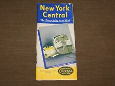 VINTAGE 1953 NEW YORK CENTRAL SYSTEM RAILROAD TRAIN GUIDE BOOKLET picture