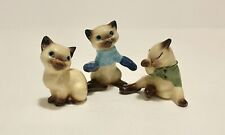 Vintage Lot Of 3 Figurines Hagen Renaker Cats Three Little Kittens picture