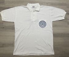 USS Holland AS-32 Shirt Mens L White Blue Polo Goodwill Visit Philippines 1995 picture
