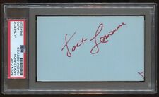 Jack Lemmon signed autograph auto 3x5 cut American Actor PSA Slabbed picture