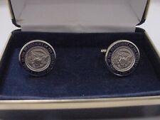 Pair of   president  TRUMP  cufflinks - silver color  picture
