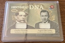 1/16 - Historic Autographs CHARLES DICKENS EUGENE MCCARTHY Prime DNA HAIR picture