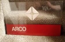 Vintage Arco Gas Oil Plastic Sign 15x24  picture
