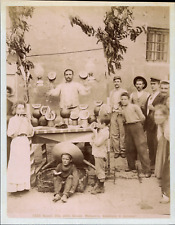 Italy, Naples, watermelon seller, ca.1880, vintage print vintage print vintage print, le picture