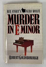 Murder in E Minor A Nero Rex Stout Autograph Robert Goldsborough 1986 HC Nero picture