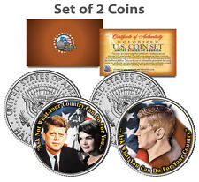 PRESIDENT JOHN F. KENNEDY Jackie/John Jr. Famous Quote on JFK U.S. 2-Coin Set picture