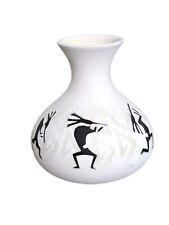 Vintage Handmade Navajo Kokopelli Bowl~Pot~Vase~Signed by Artist Benally picture