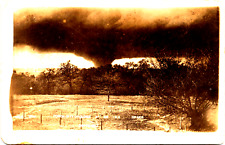 Real Photo Postcard RPPC Tornado 1912 Ponca City Cyclone Newkirk, Oklahoma Drake picture