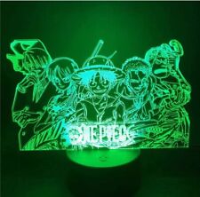 One Piece Luffy Nami Sanji Zoro Chopper 3D Led ANIME LAMP Nightlights 7 Colors picture