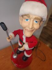 Vintage Gemmy Christmas Santa Bing Crosby Singing Animated Figure 2001 ☆READ picture