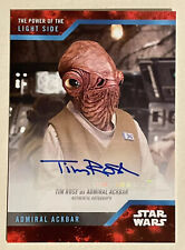 2019 Topps Star Wars On Demand  TIM ROSE Autograph ADMIRAL ACKBAR Signed Card picture