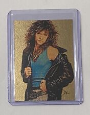 Jon Bon Jovi Gold Plated Artist Signed “Rock Icon” Trading Card 1/1 picture