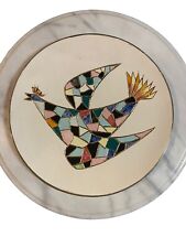Vintage Sherry-Mike Adele Ceramic Plate Bird Dia. 8.25” Hand Made In Maine picture