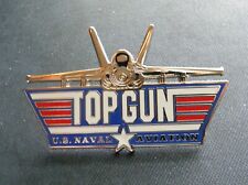 TOP GUN NAVAL AVIATION LAPEL PIN 2.2 INCHES US NAVY USN TOM CRUISE MAVERICK picture