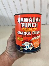 Vintage Hawaiian Punch Paper Label  8qt Can 1970s Retro Mid Century picture