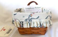 Longaberger 1994 AMBROSIA Booking Basket liner, protector, card EUC picture