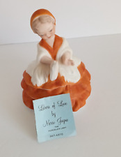 LABORS OF LOVE By Merri Jayne Lamster Woman Tambourine Porcelain Figure Signed picture