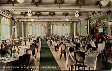 Vtg 1908 Samuels Hotel Dining Room Jamestown New York NY Postcard picture