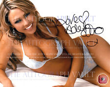 ADELE SILVA SIGNED PHOTO SEXY MODEL EMMERDALE ACTRESS AUTOGRAPHED 8X10 picture