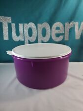 Tupperware Round Canister Cake Keeper Mega Bote Refri 2.5 gal Carry All 2.5gal . picture