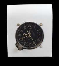 Vintage Waltham WWII 8-day Civil Date Indicator Aeronaval US Navy Aircraft Clock picture