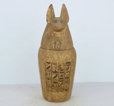 Rare Ancient Egyptian Antique Anubis Canopic Jar Organs Storage Egyptology BC picture