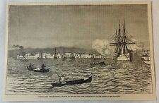 1884 magazine engraving ~ SUAKIM ON THE RED SEA Suakin, Sudan picture
