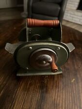 Vintage Johnson Hand Crank Card Shuffler Made In USA 1950's no Box Green Metal picture