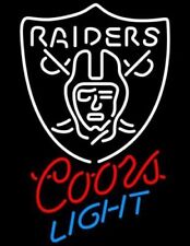 CoCo Las Vegas Raiders Coors LightBeer Neon Sign Light 24