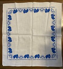1988 Republican National Convention New Orleans Second Line Parade Hanky Blue picture