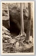 Smugglers Cave Smugglers Notch VT RPPC Postcard A37 picture