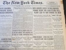 1926 JULY 30 NEW YORK TIMES - NEW ARRESTS LIKELY IN HALL MURDER - NT 6597 picture