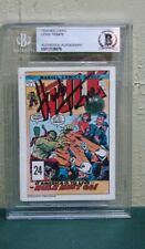 1978 Drake's Cakes Card Hulk #147 SIGNED HERB TRIMPE Beckett BAS Authentic picture