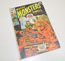 Vintage WHERE MONSTERS DWELL #8 Comic Book 1969 Good Silver Age Horror picture