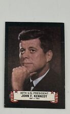Presidential Stick’r Trading Card 35th President John F. Kennedy #34 of 39 RARE picture