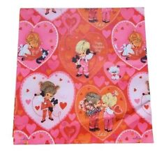 Vintage Hallmark Valentine's Day Rare Kitsch Hearts Wrapping Paper Gift Wrap picture