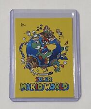 Super Mario World Limited Edition Artist Signed Nintendo Game Cover Card 2/10 picture