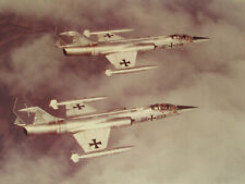 2 VTG 1960s F-104G STARFIGHTER LARGE COLOR PHOTOS 19x16