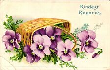 Vintage Postcard- Kindest Regards. picture