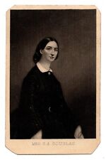 ANTIQUE CIRCA 1860s CDV OF ADELE DOUGLAS, WIFE OF SENATOR STEPHEN DOUGLAS picture