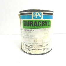 VINTAGE PPG DURACRYL ACRYLIC LACQUER 1 PINT CAN ALMOST EMPTY 1983 TOYOTA SILVER picture