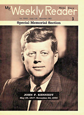 Vintage John F. Kennedy My Weekly Reader Special Memorial Section NewsStory 1963 picture