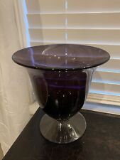 Large Beautiful Purple Glass Unique Vase picture