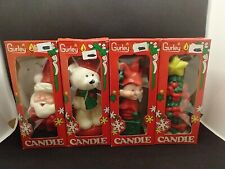 Set of 4 Vintage Gurley Jack In The Box, Xmas Tree, Polar Bear & Santa Candles picture
