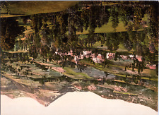 France, Le Cantal. Saint-Jaques et le Puy-Grion.  vintage print photochrome,  picture